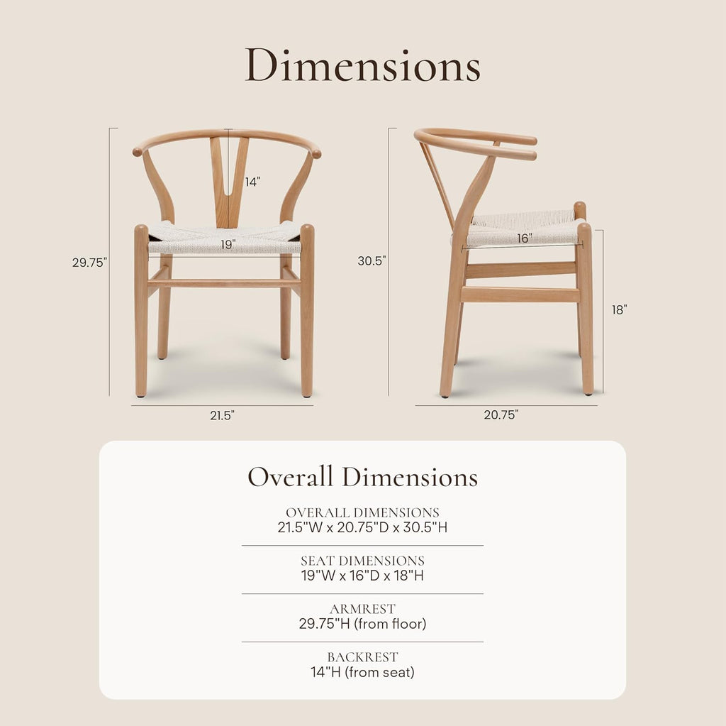 Oak Wishbone Dining Chair with Arms