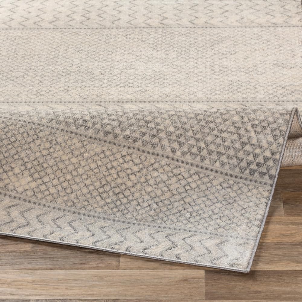 Modern Moroccan Area Rug 4'3" x 5'11"