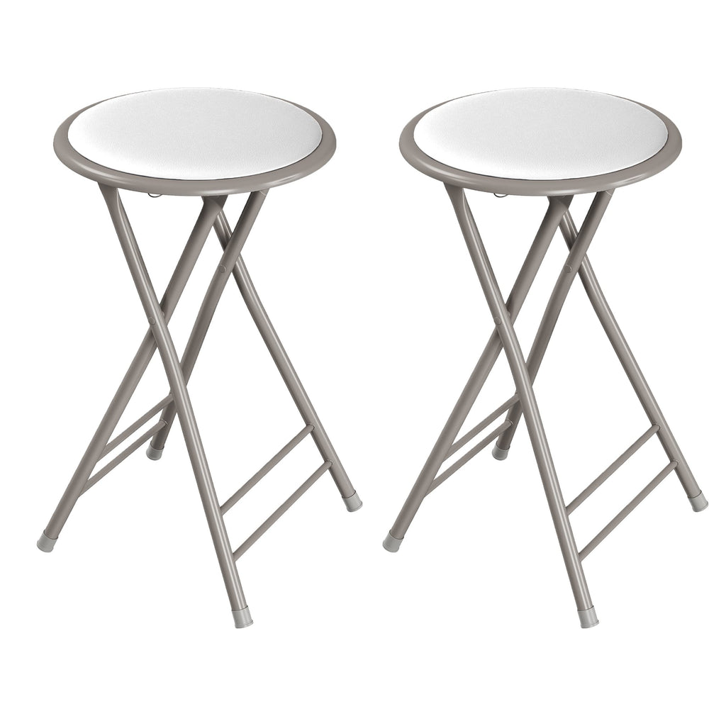Set of 2 Backless Folding Bar Stools