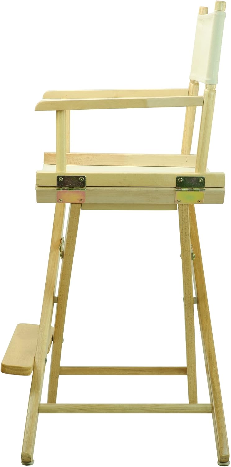 24" Director's Chair with Natural Wood Frame