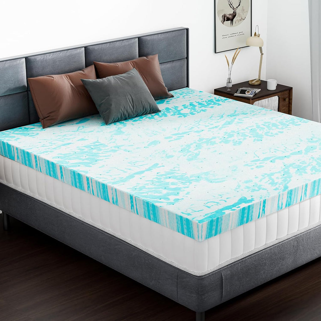 Twin Memory Foam Mattress Topper 3" Gel Infused