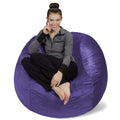 4-Foot Purple Bean Bag Chair Cover
