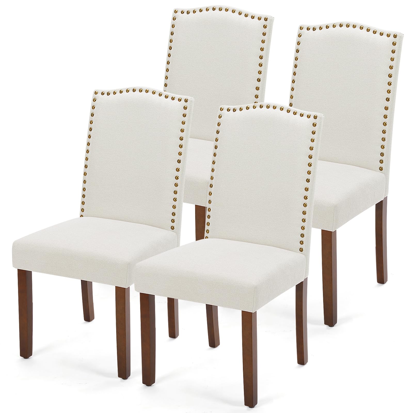 Dining Chairs Set of 4 with Wooden Legs