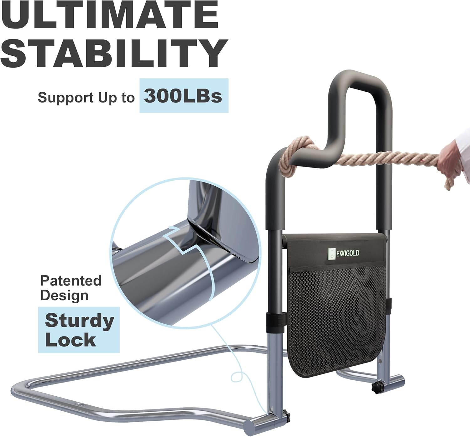 Bed Rails for Elderly - Fits King to Twin