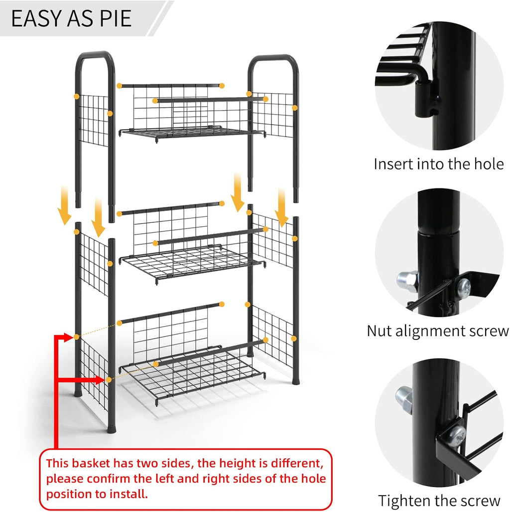 3-Tier Freestanding Open Shelf Unit