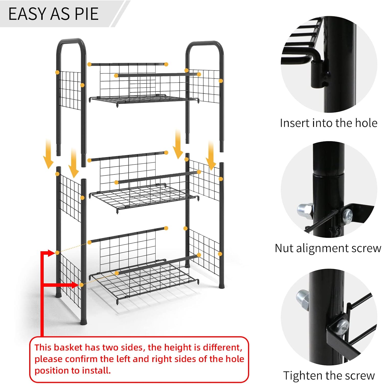 3-Tier Freestanding Open Shelf Unit