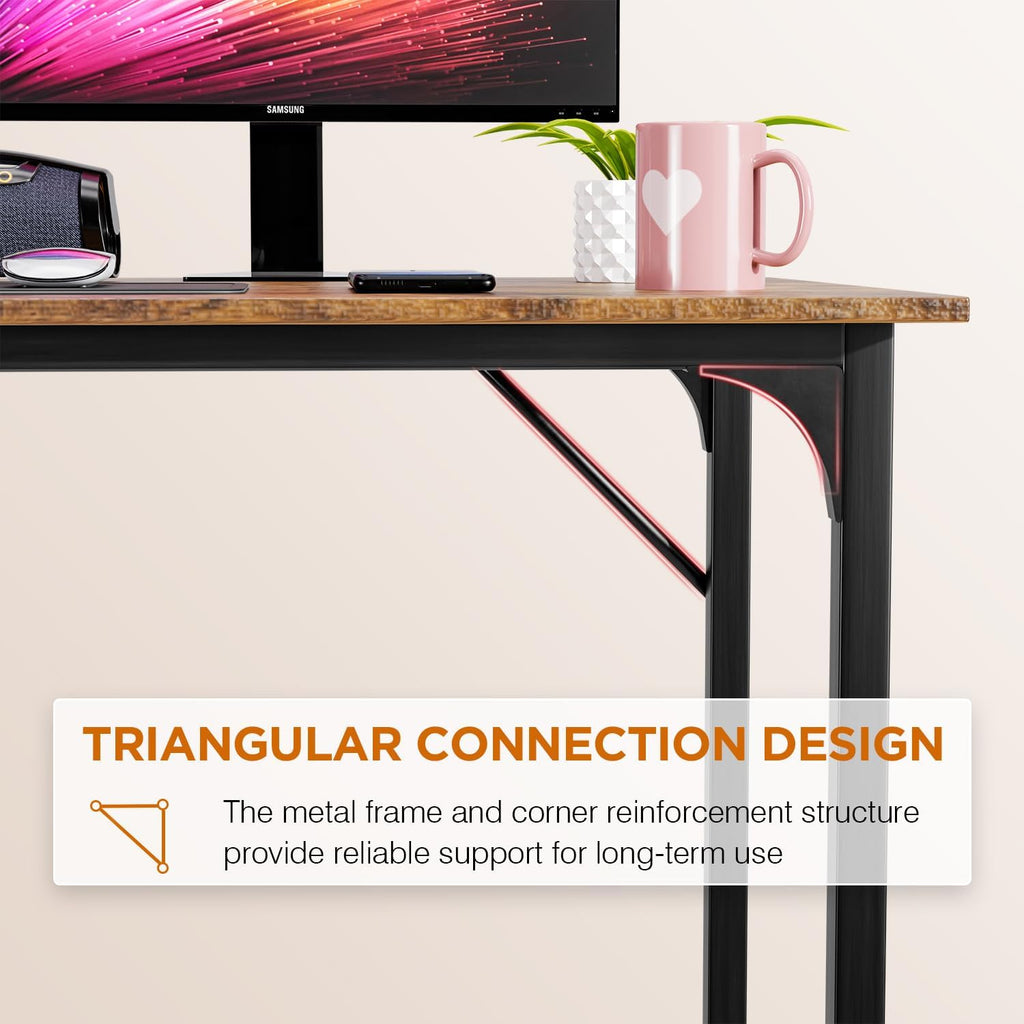 32" Computer Desk with Metal Frame