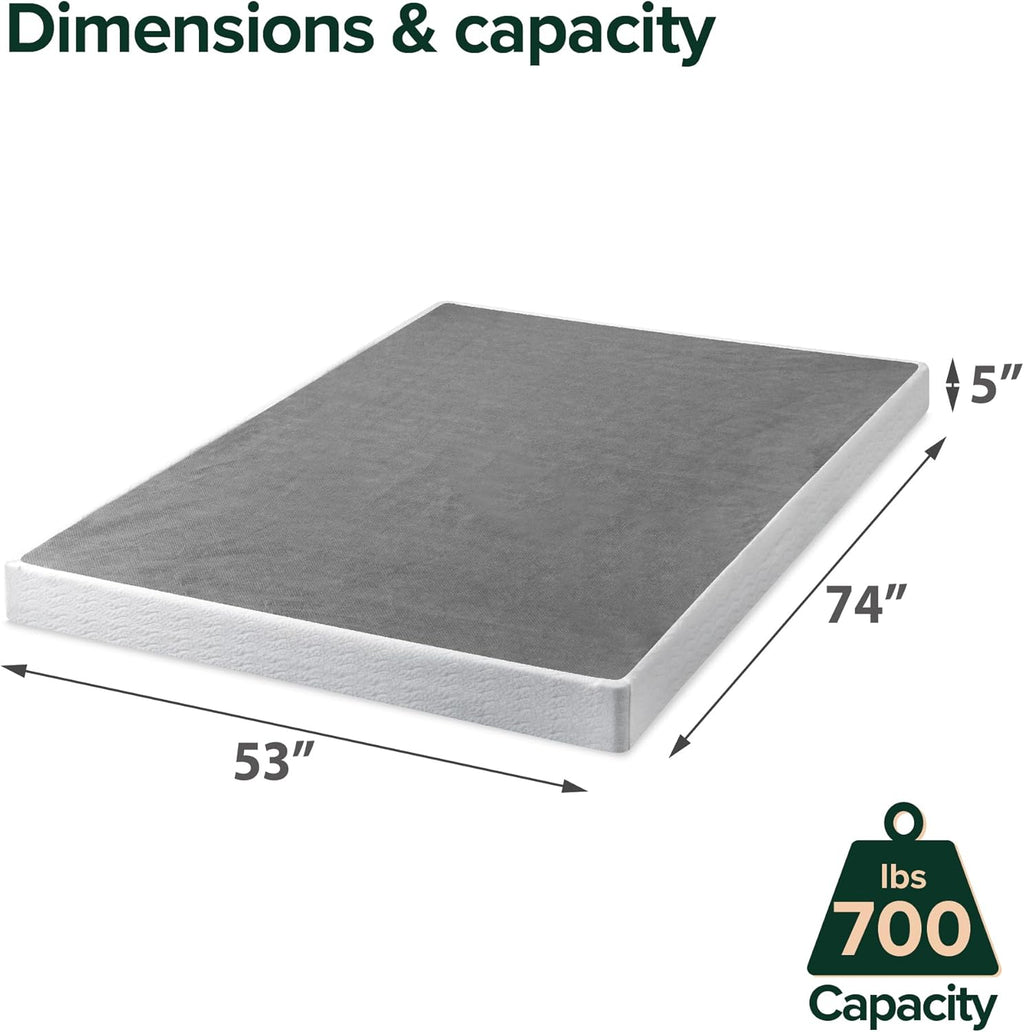 Full Size Metal Box Spring with Easy Assembly