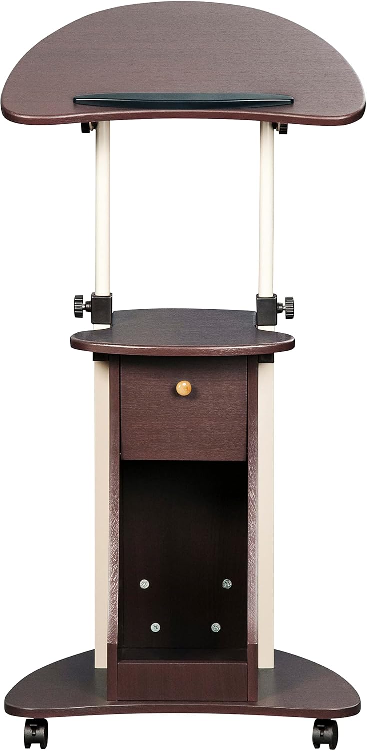 Adjustable Laptop Cart with Storage