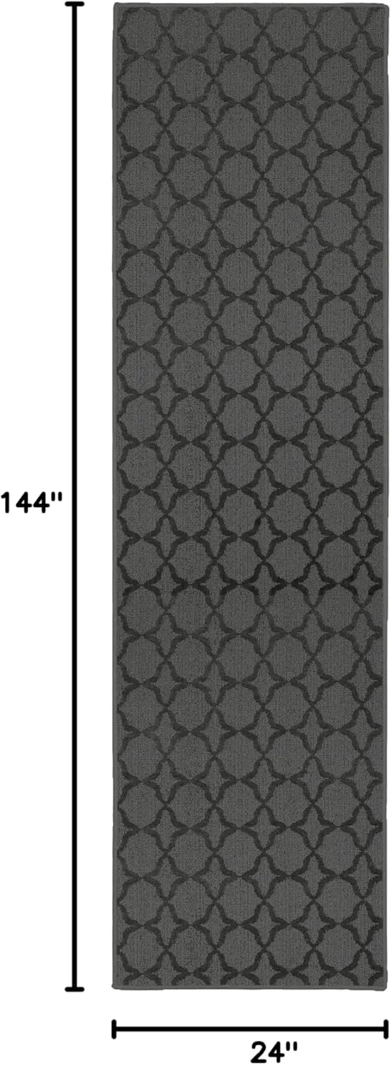 2x12 Cinder Gray Non-Slip Rug