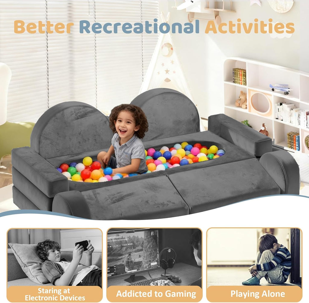 12pcs Modular Kids Play Couch