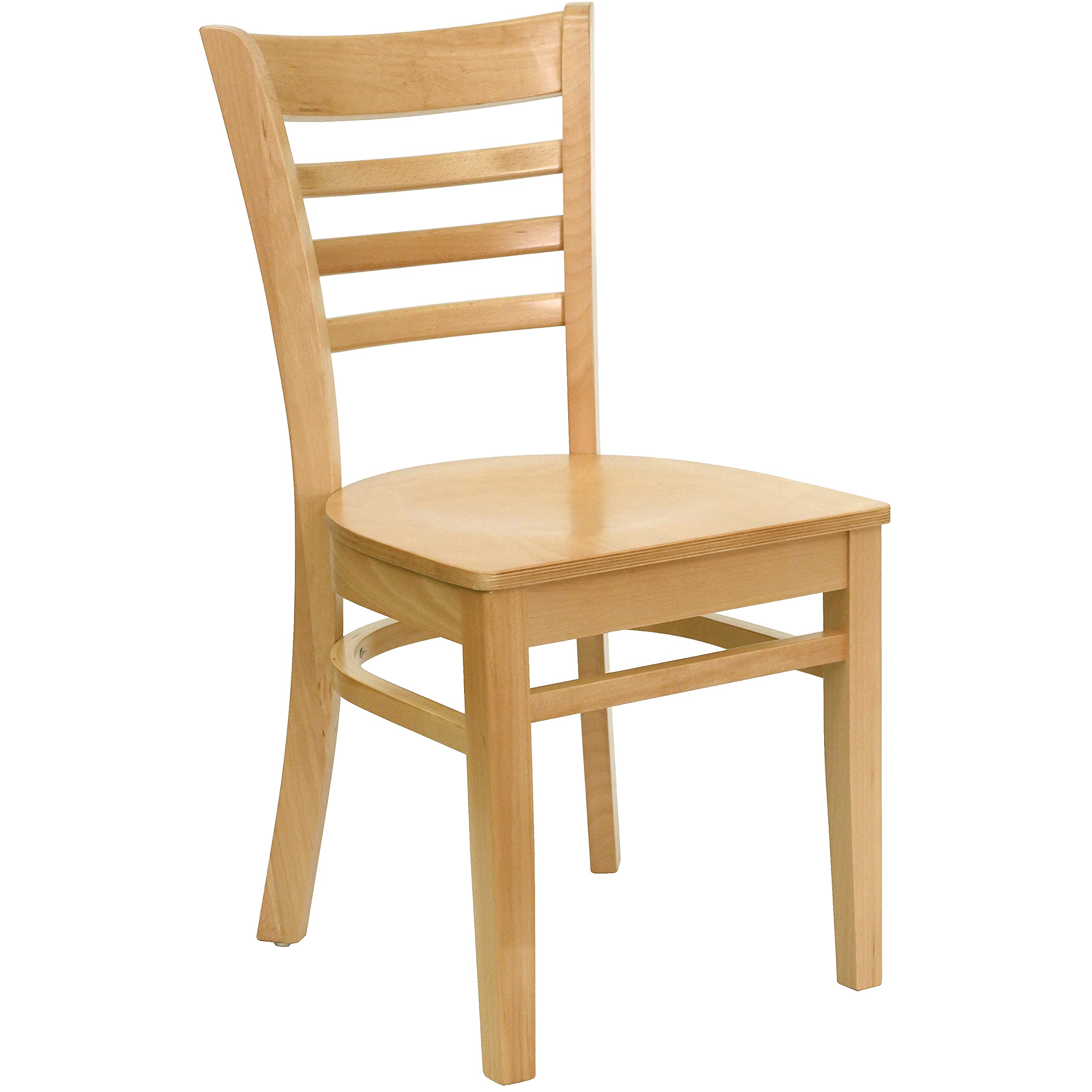 Natural Wood Ladder Back Dining Chair