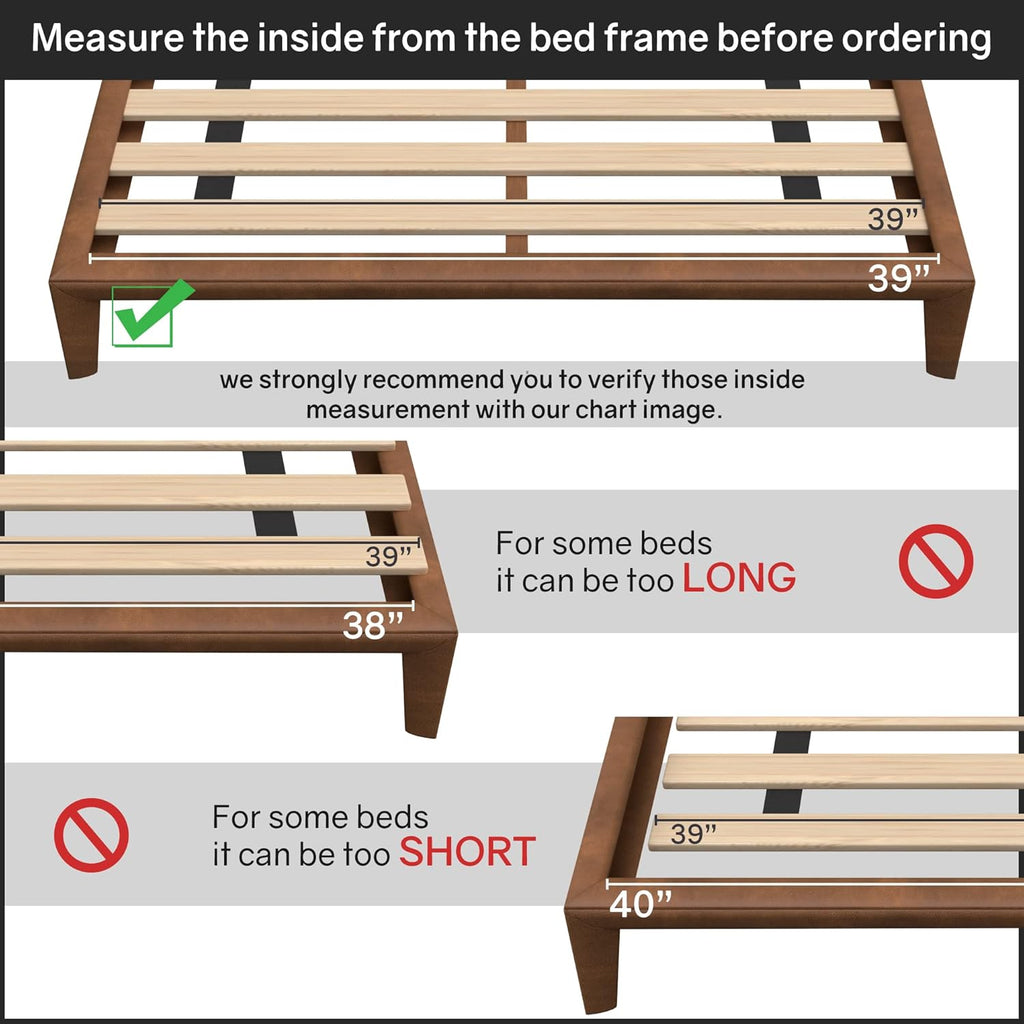 Twin Wooden Bunkie Board Bed Slats