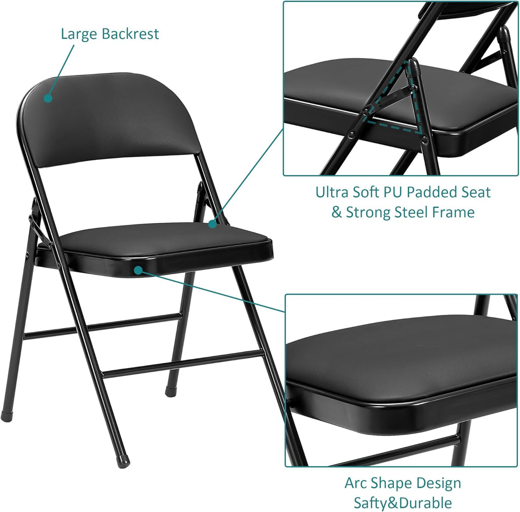 5pc Folding Card Table and Chair Set