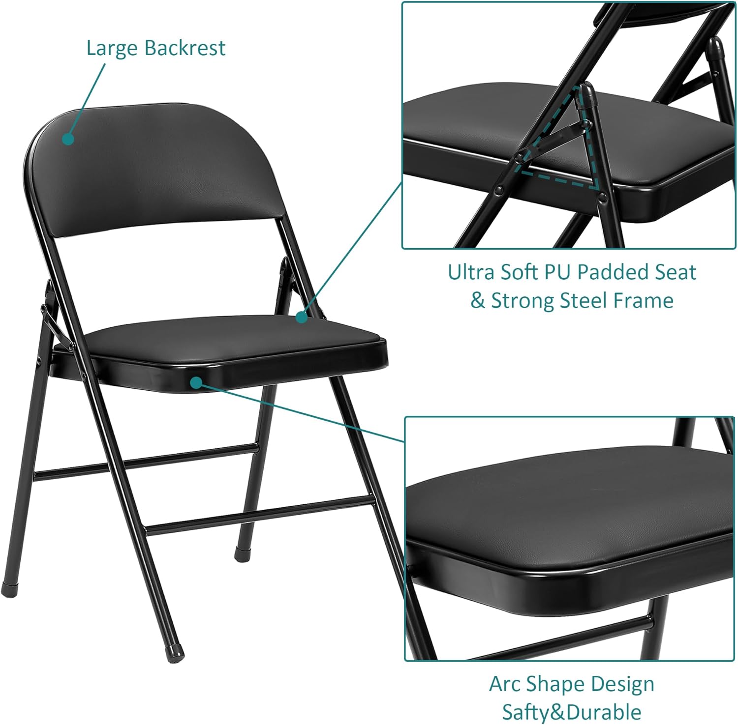5pc Folding Card Table and Chair Set