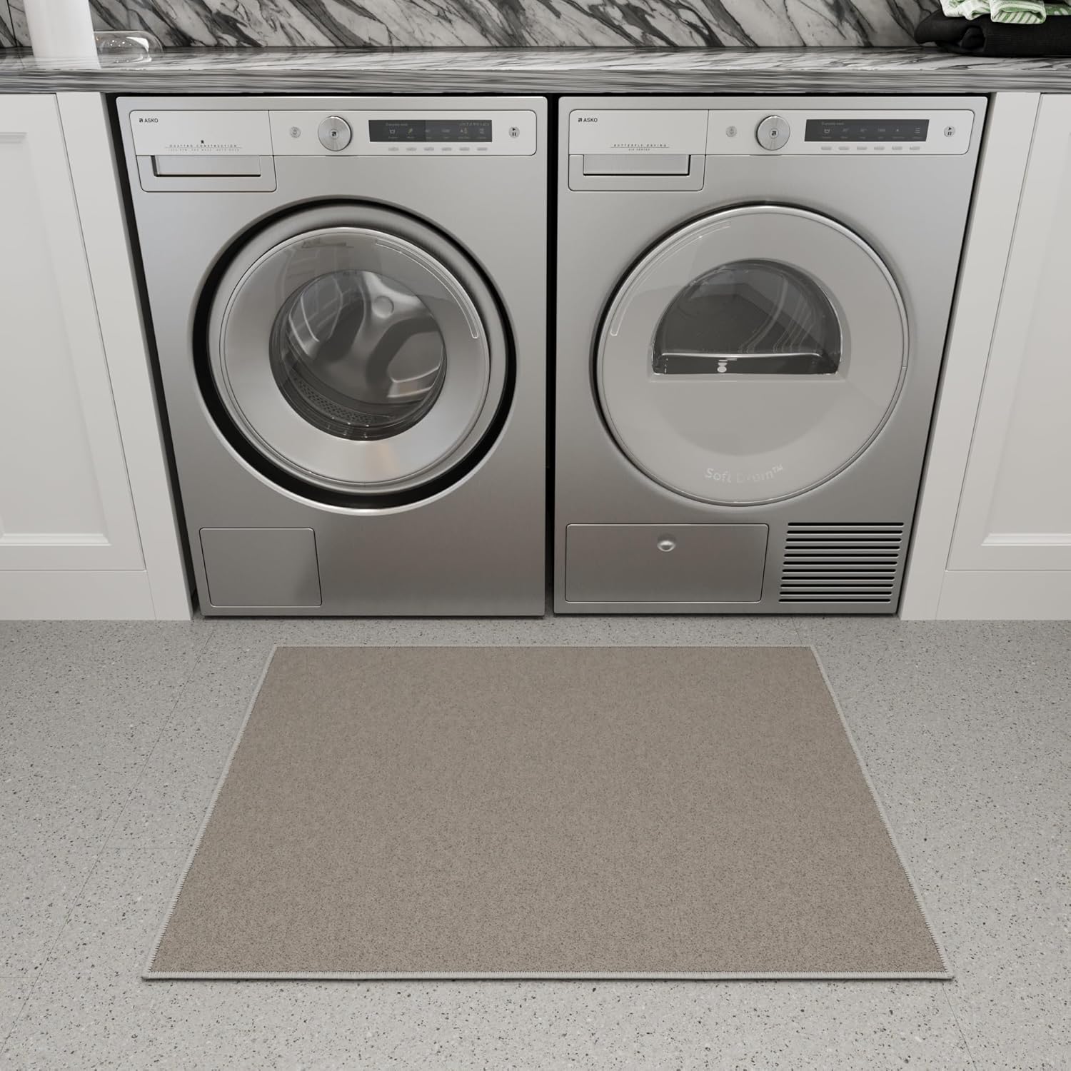 Small Gray Non-Slip Area Rug 2'3" x 3'