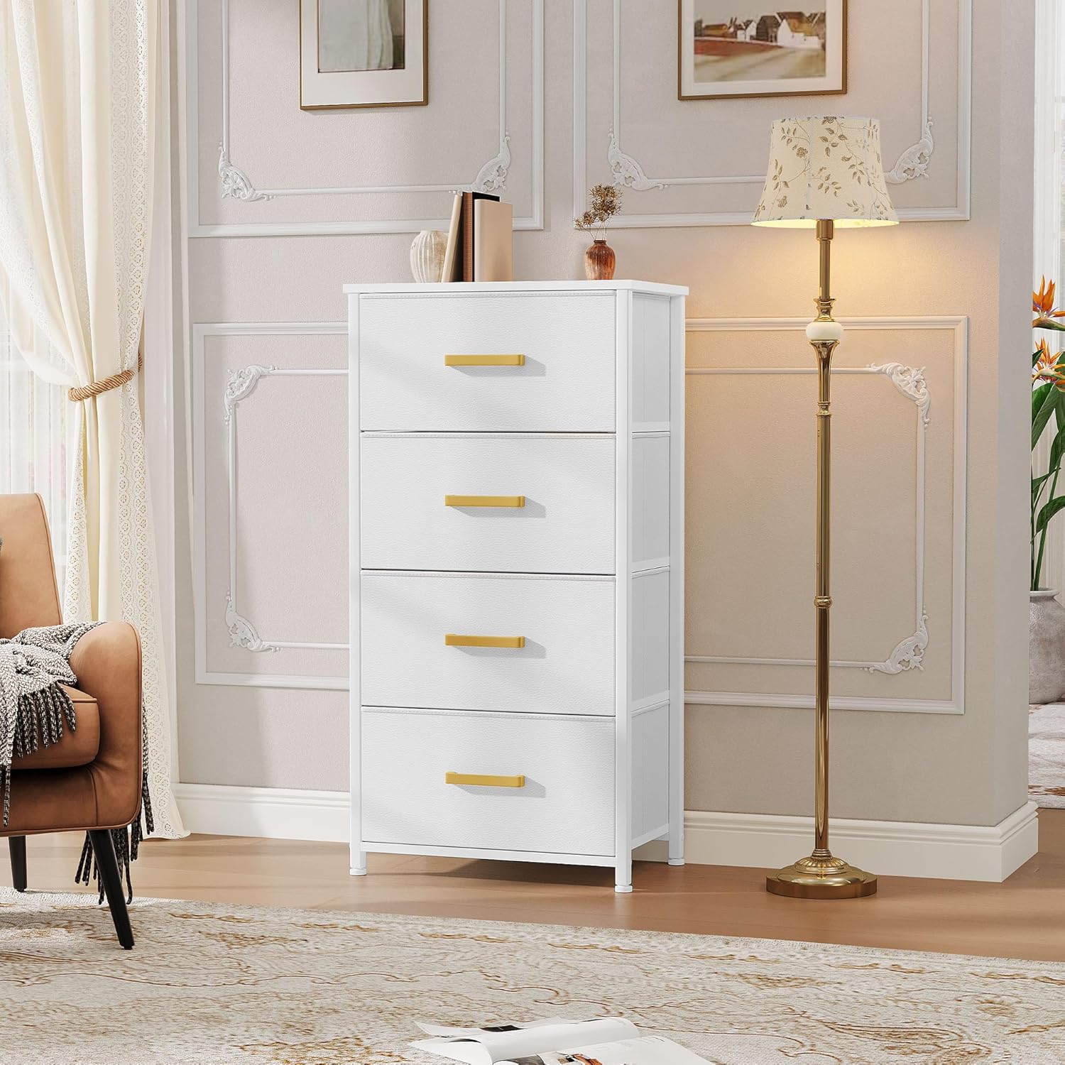 Fabric 4-Drawer Storage Dresser