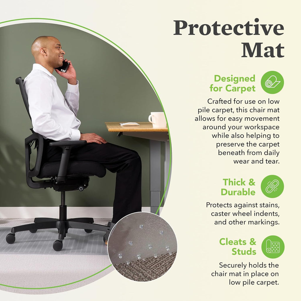 Office Chair Mat for Carpet 36" x 48"