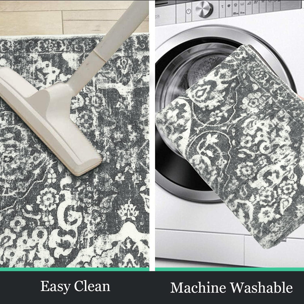 Vintage Distressed Hallway Runner Rug 2'8"x14'