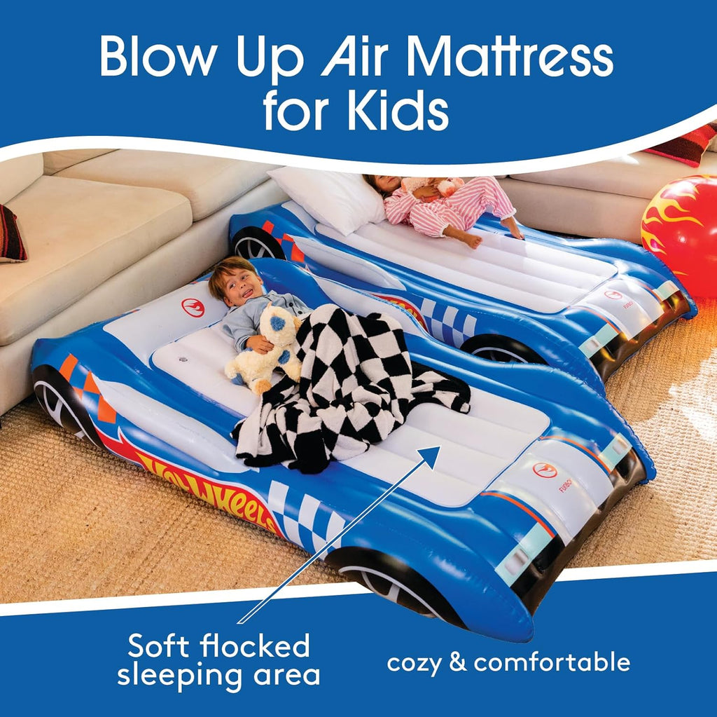 Twin Hot Wheels Kids Air Mattress with Carrying Bag