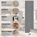 2'7" x 10' Gray Hallway Runner Rug