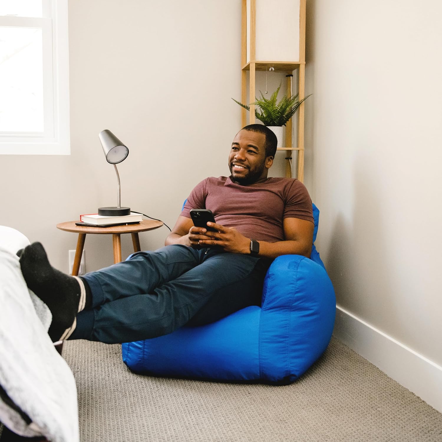 Big Joe 3ft Bean Bag Chair with Drink Holder