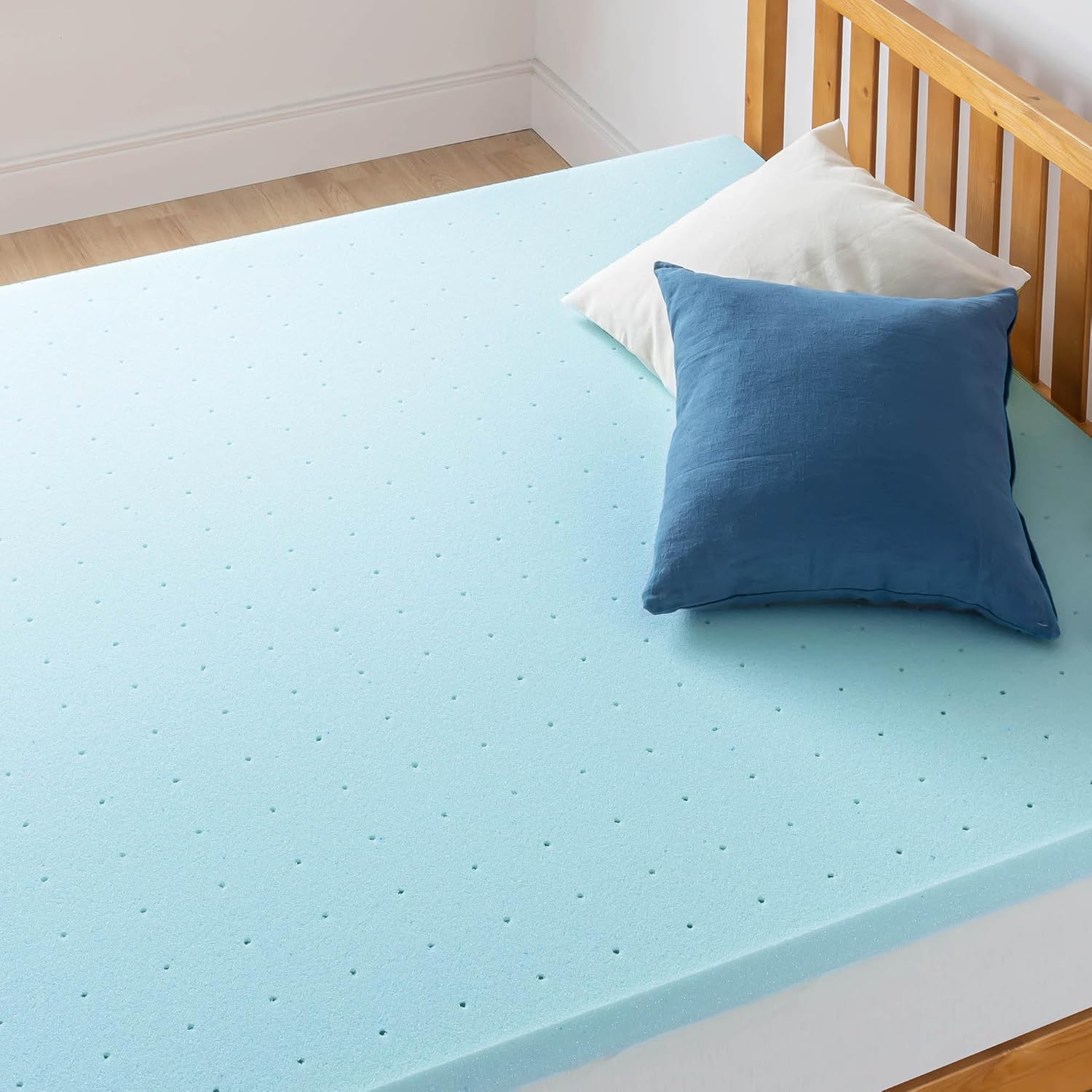 Full Size Gel Memory Foam Mattress Topper 1.5"
