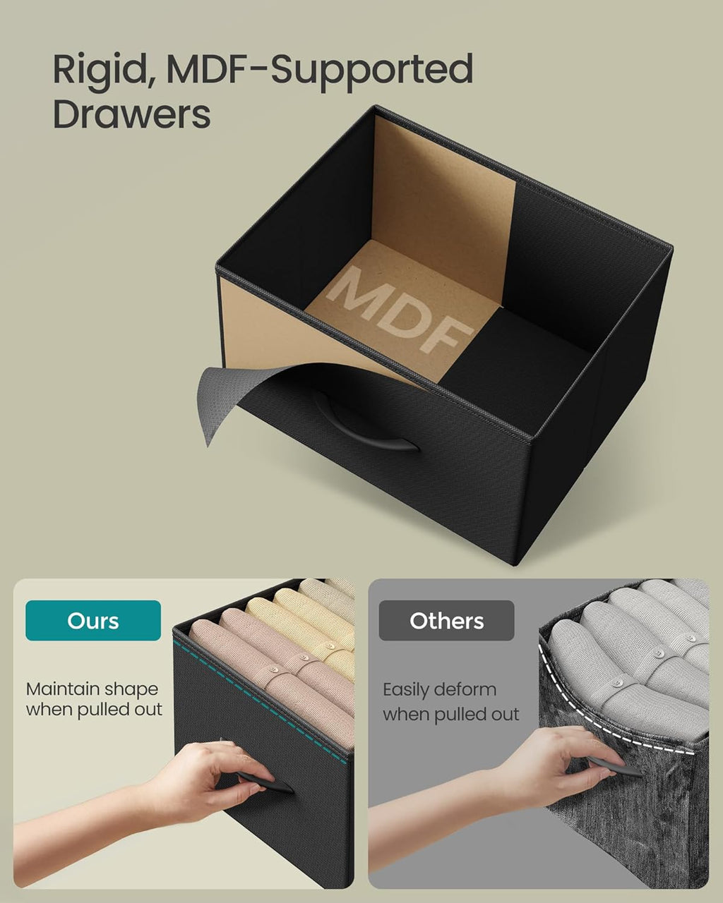 10-Drawer Rustic Brown and Ink Black Dresser