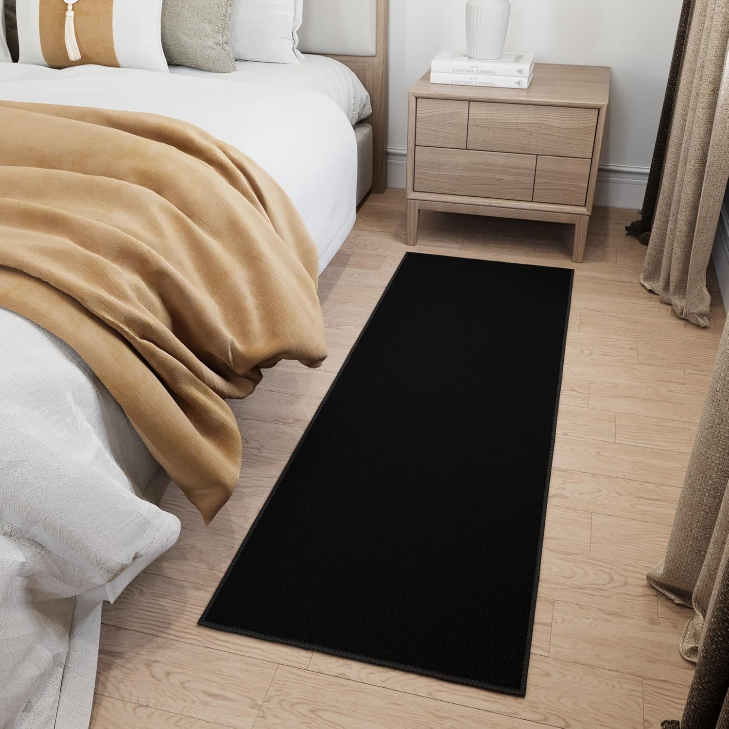 Runner Rug 2'2" x 6' Non Slip Black