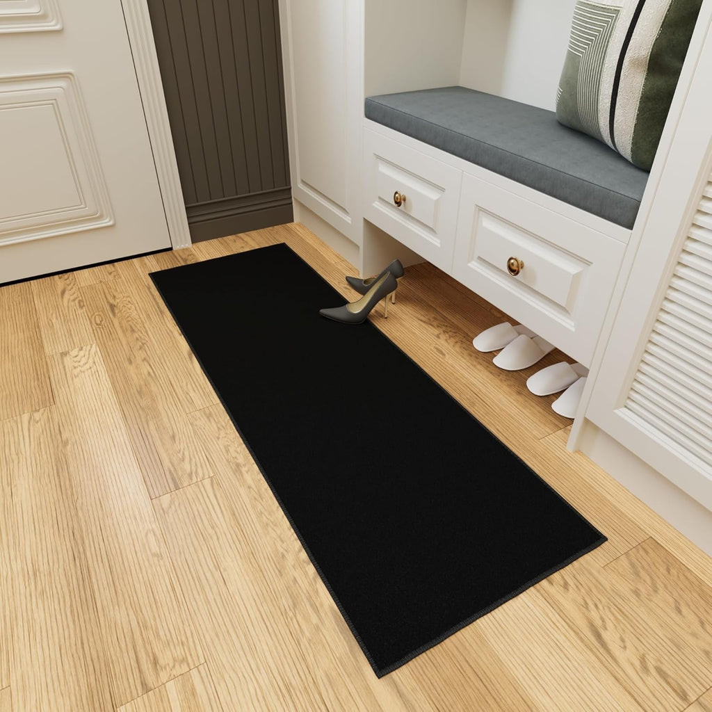 Runner Rug 2'2" x 6' Non Slip Black