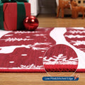 5x7 Area Rug with Christmas Design