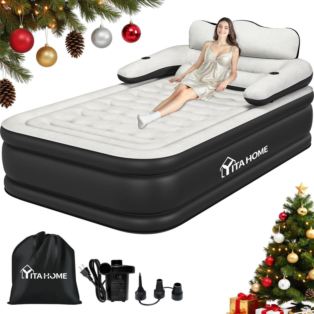 FullXL Air Mattress with Headboard