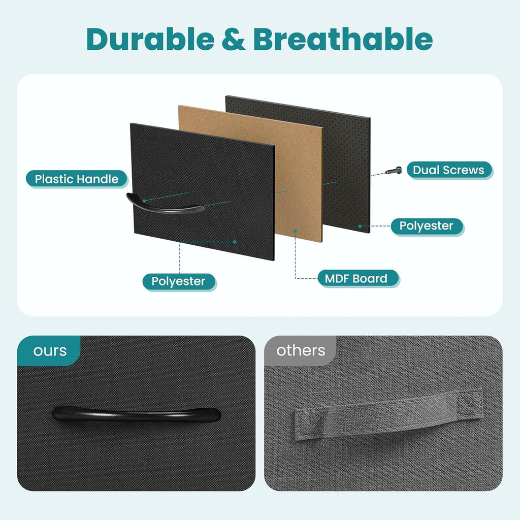 5-Drawer Fabric Dresser for Bedroom