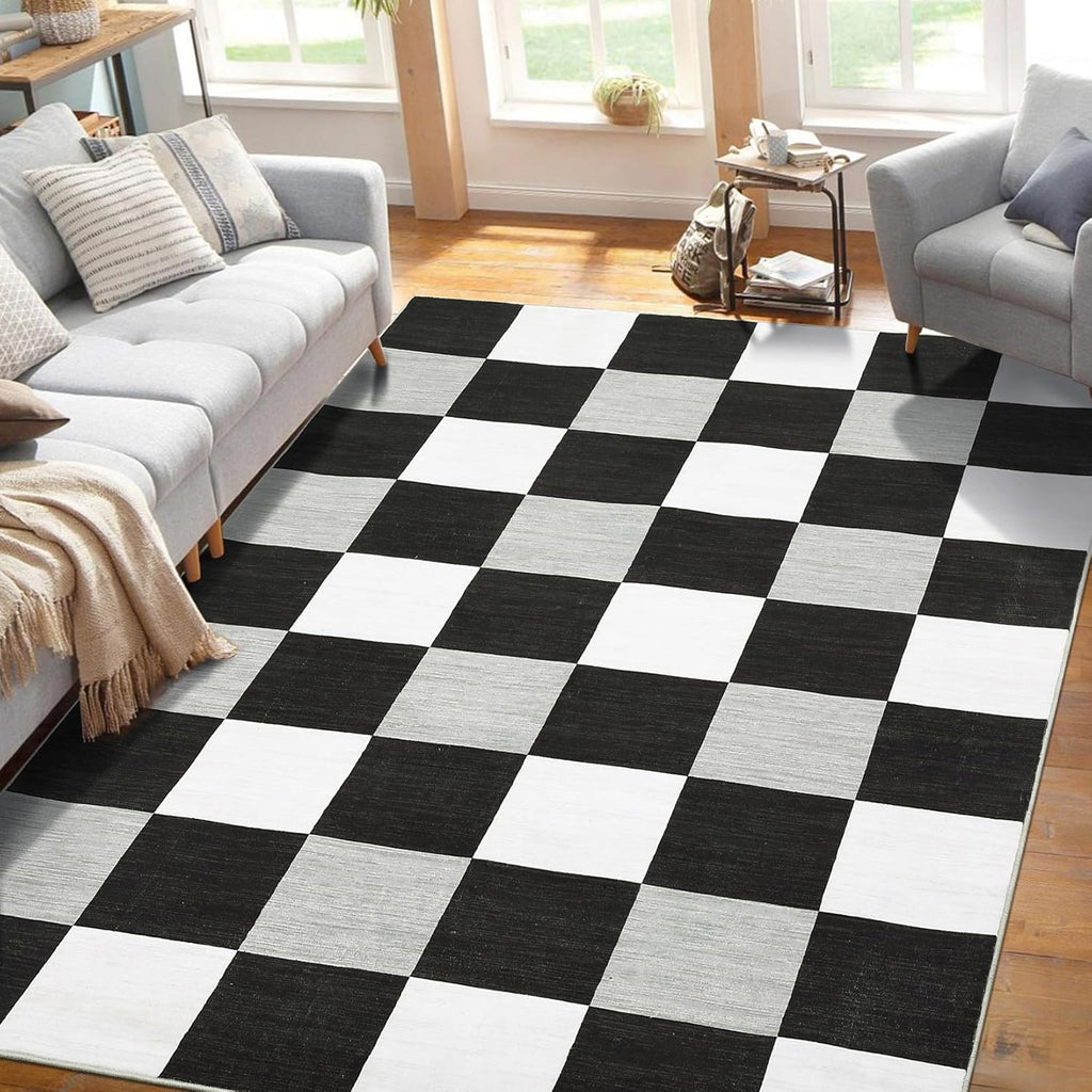 5x7 Modern Print Area Rug