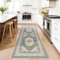 3x8 Vintage Runner Rug with Non-Slip Backing