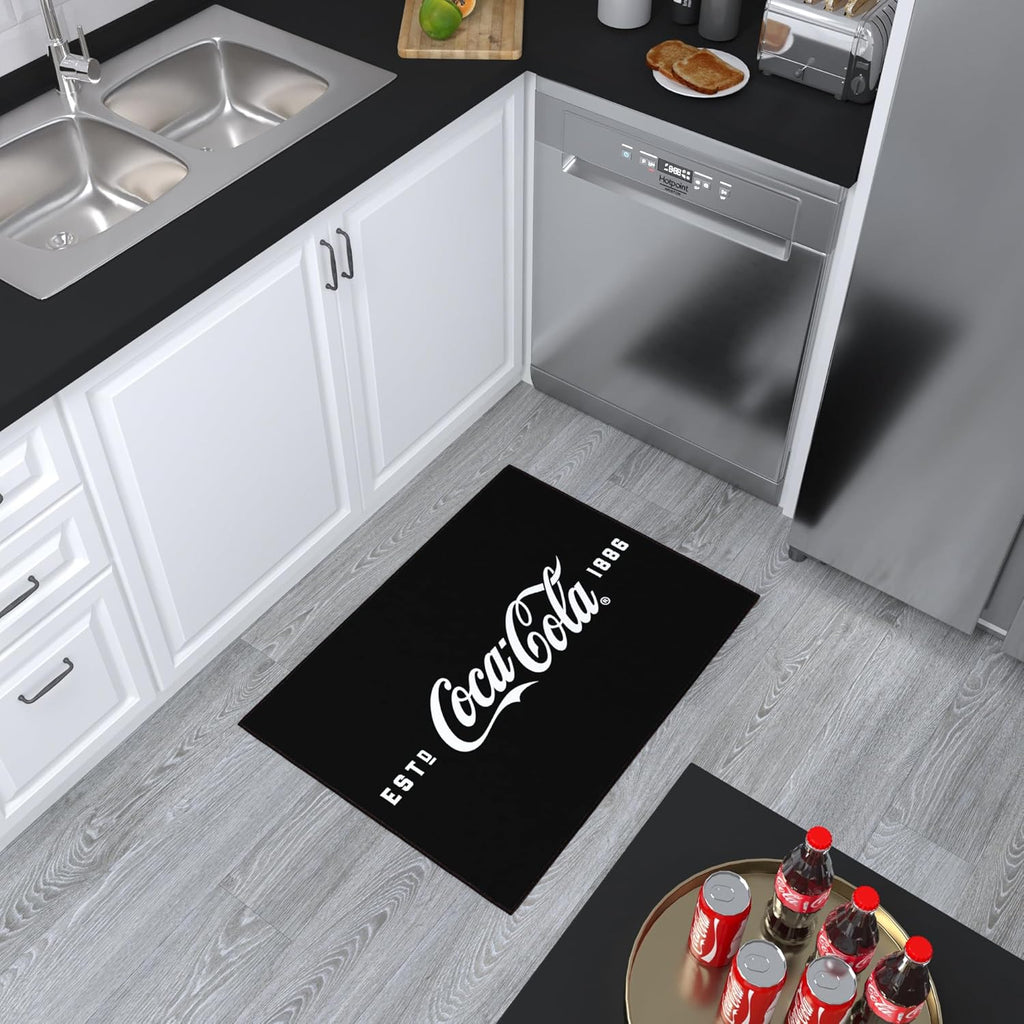 2x5 Coca-Cola Theme Rubberback Rug