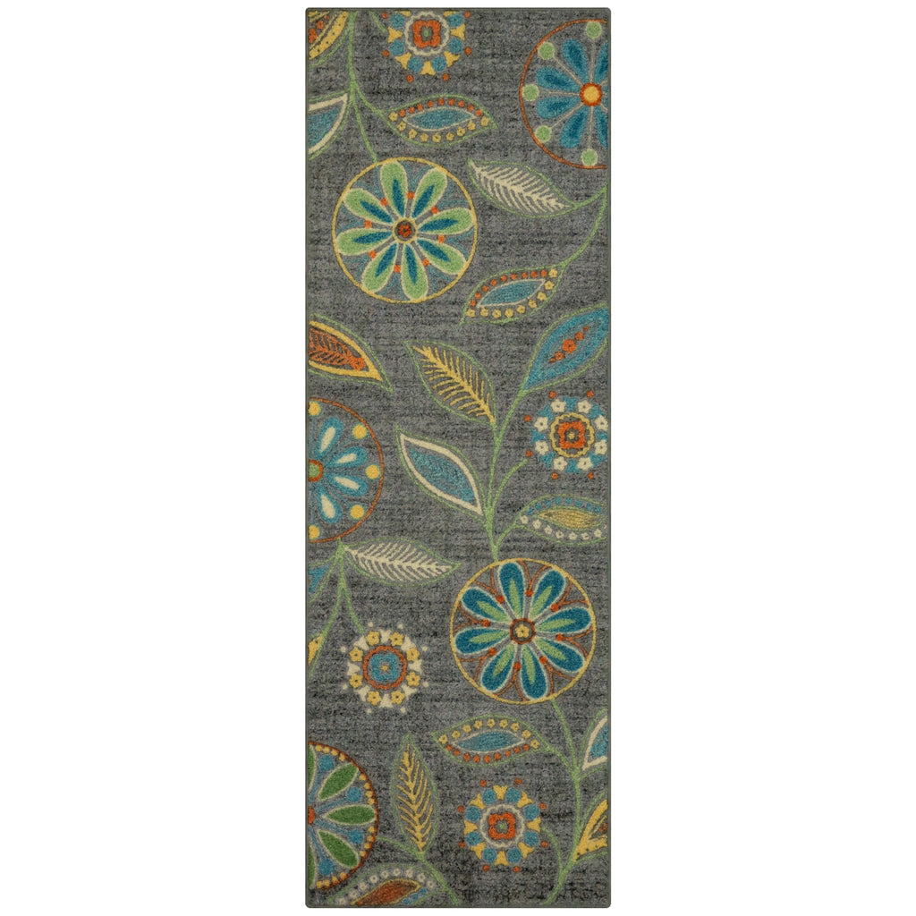 Floral Runner Rug 2'x6' Non-Slip