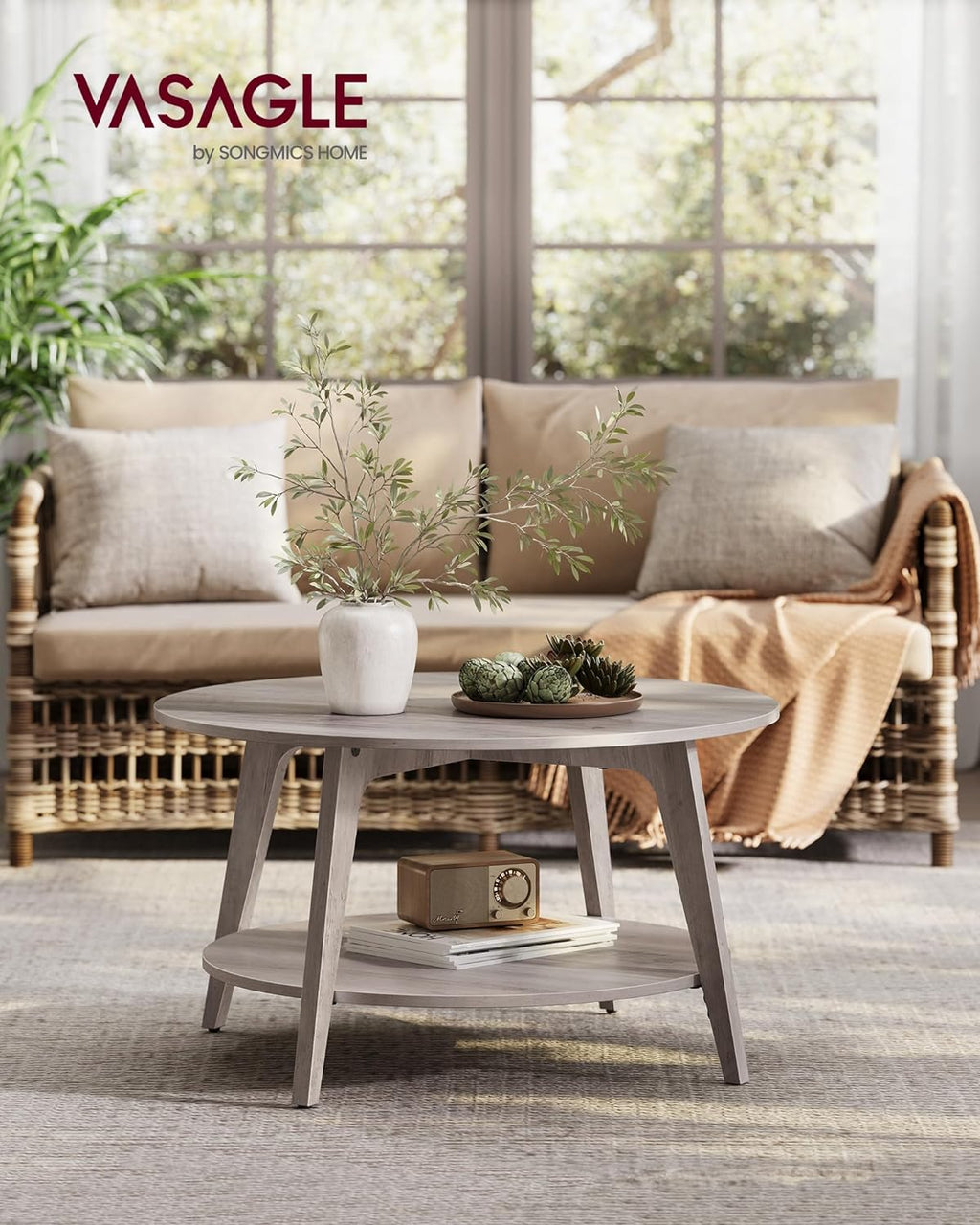 Round Coffee Table 31.5" Dia x 17.7" H