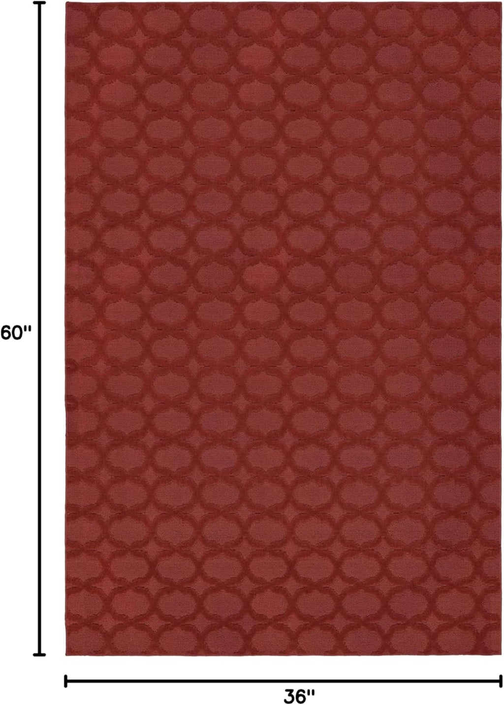 Chili Pepper Red Area Rug 3'x5'