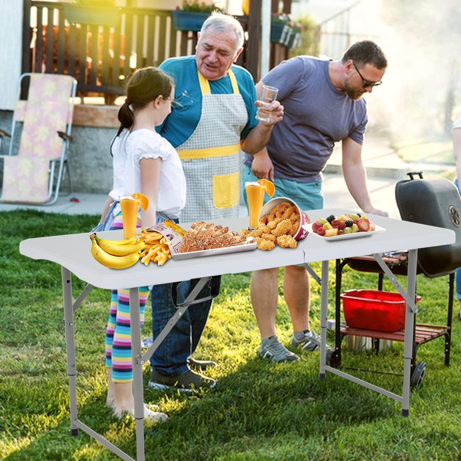 Folding Portable Table 70"x29"