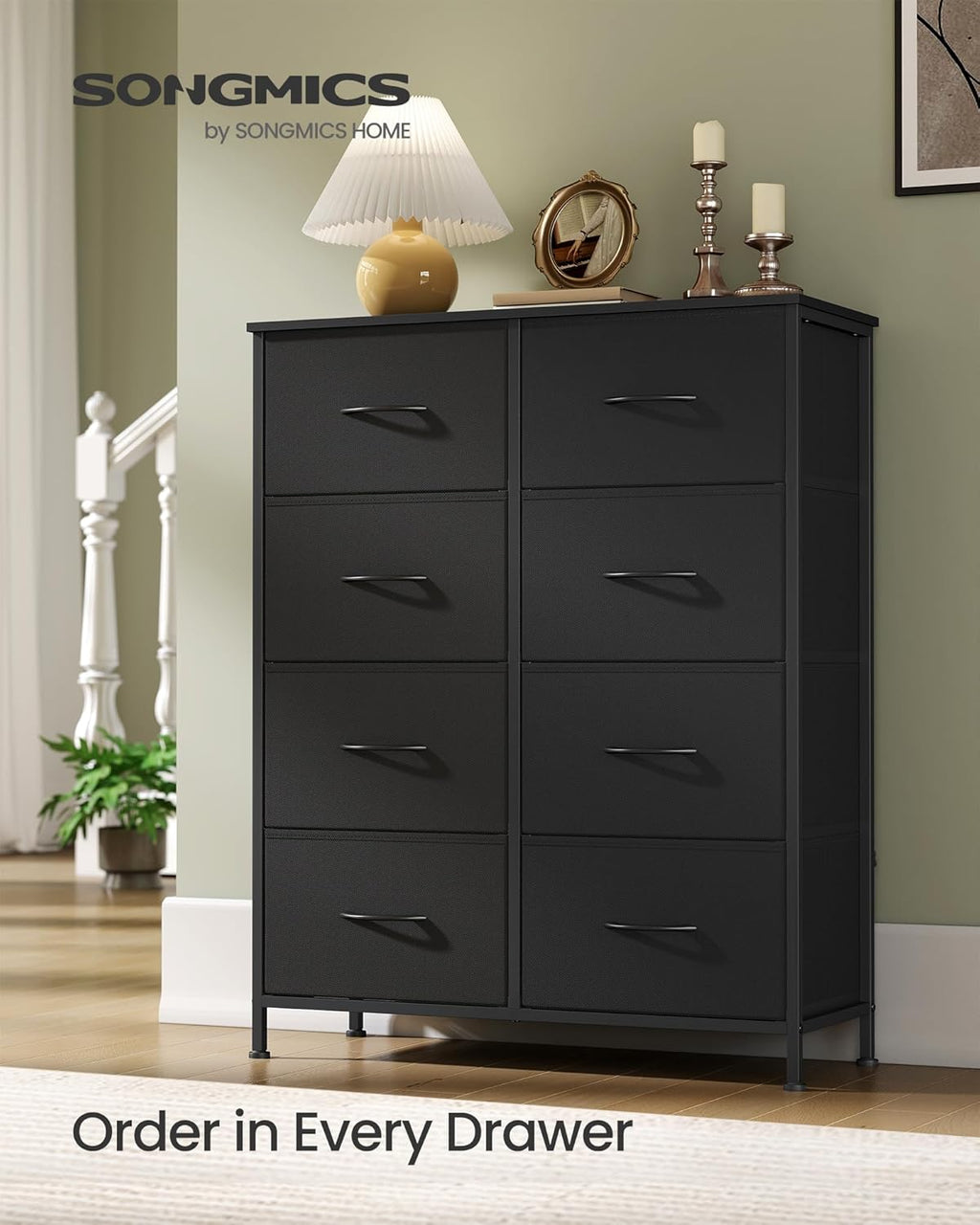 8-Drawer Dresser 30.2"W x 11.8"D x 37.5"H