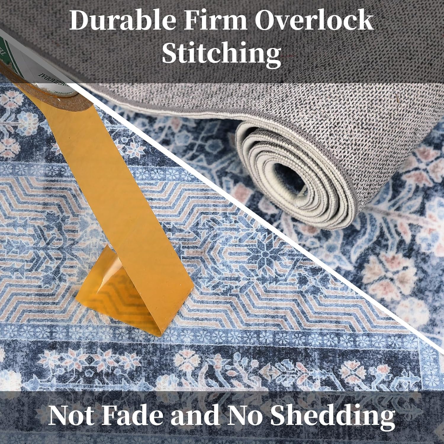 2x8 Runner Rug, Machine Washable Brown