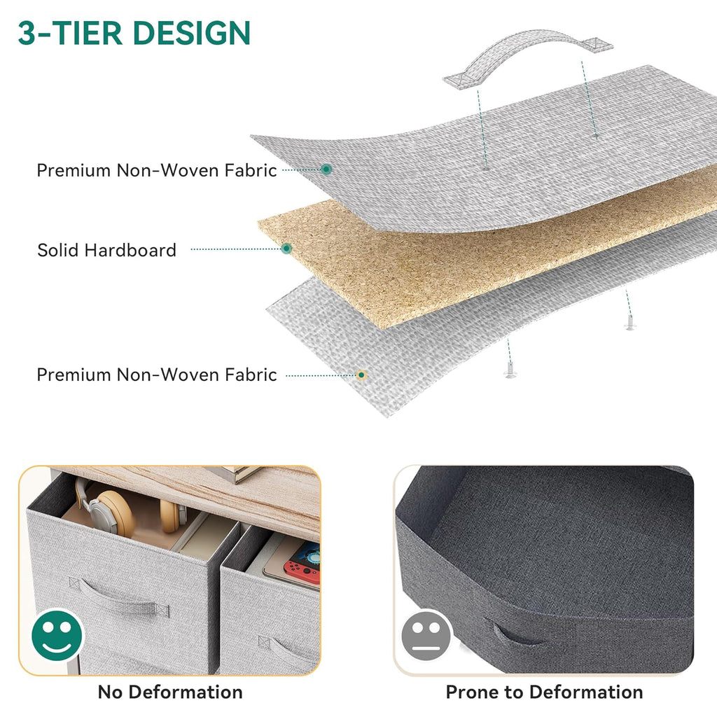 5-Drawer Fabric Storage Dresser