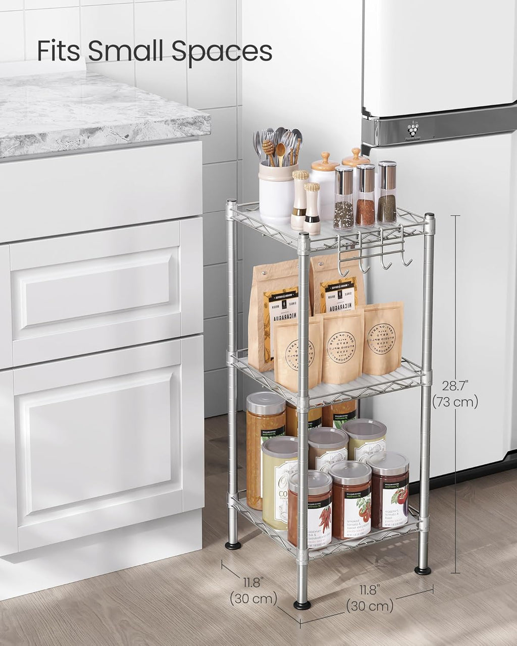 3-Tier Bathroom Shelf for Small Spaces