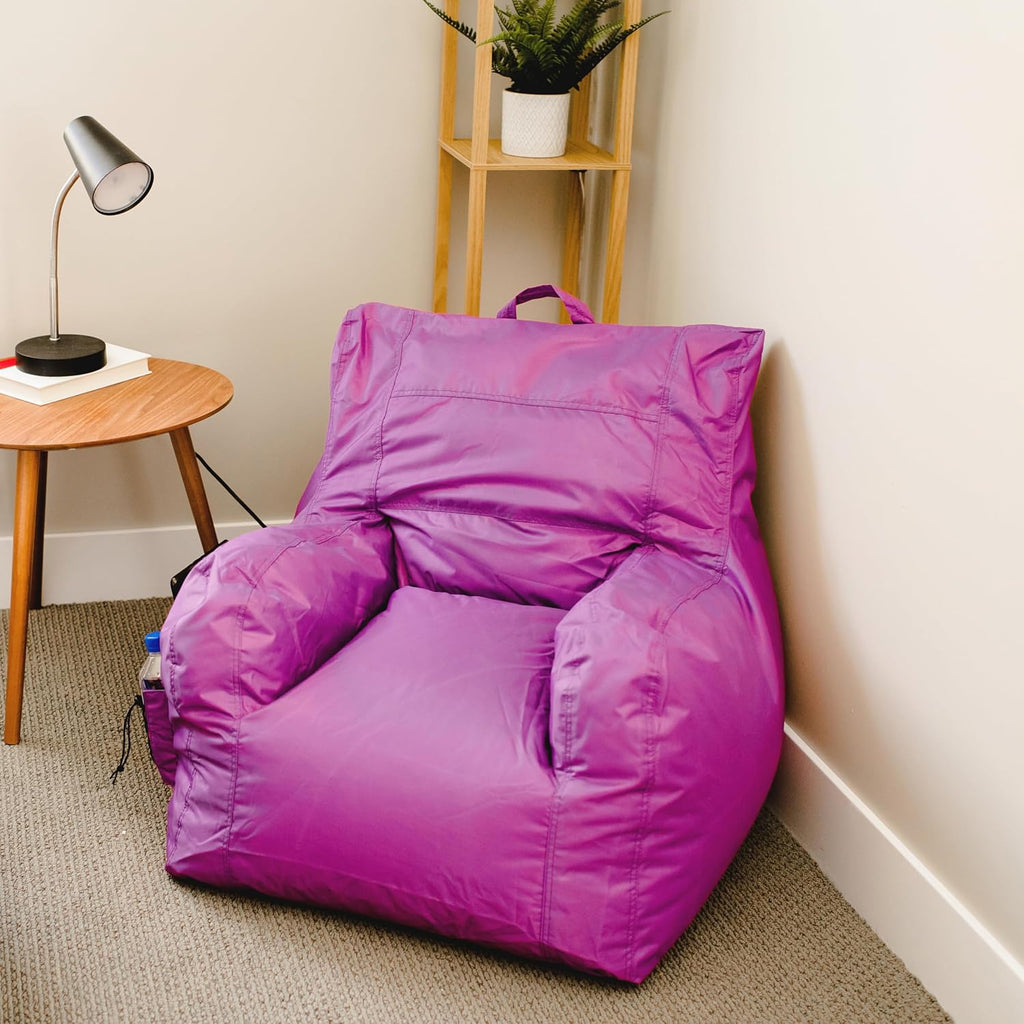 Big Joe Dorm Bean Bag Chair with Drink Holder