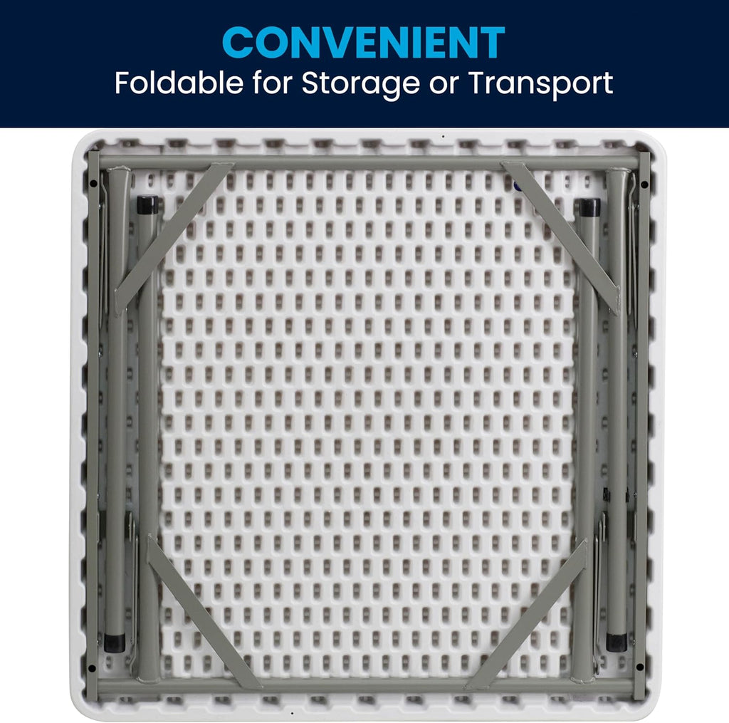 Square Plastic Folding Event Table 34.25"