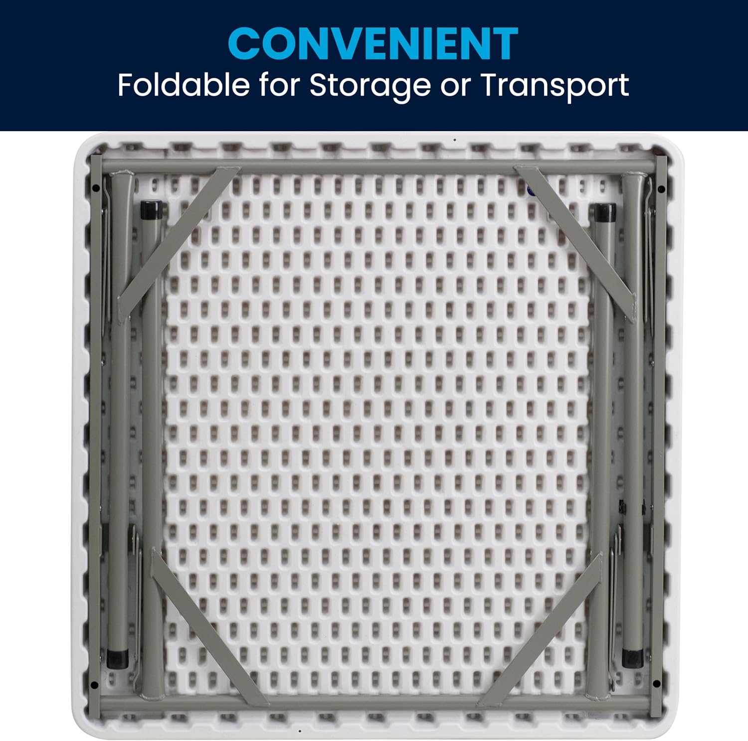 Square Plastic Folding Event Table 34.25"