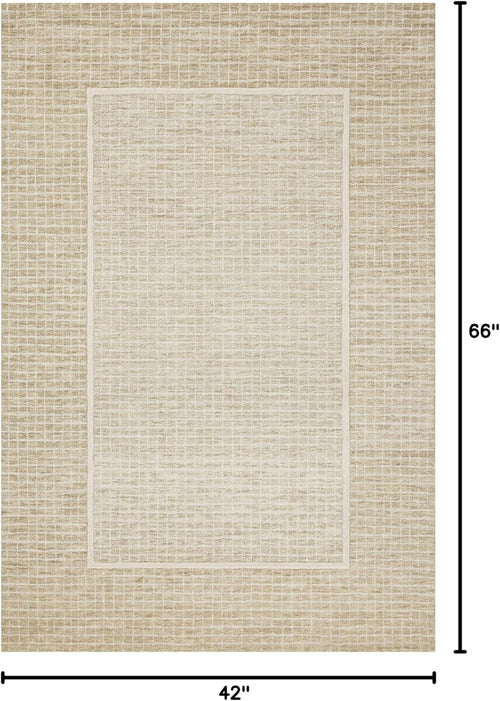 3'6" x 5'6" Accent Rug - Wheat & Ivory