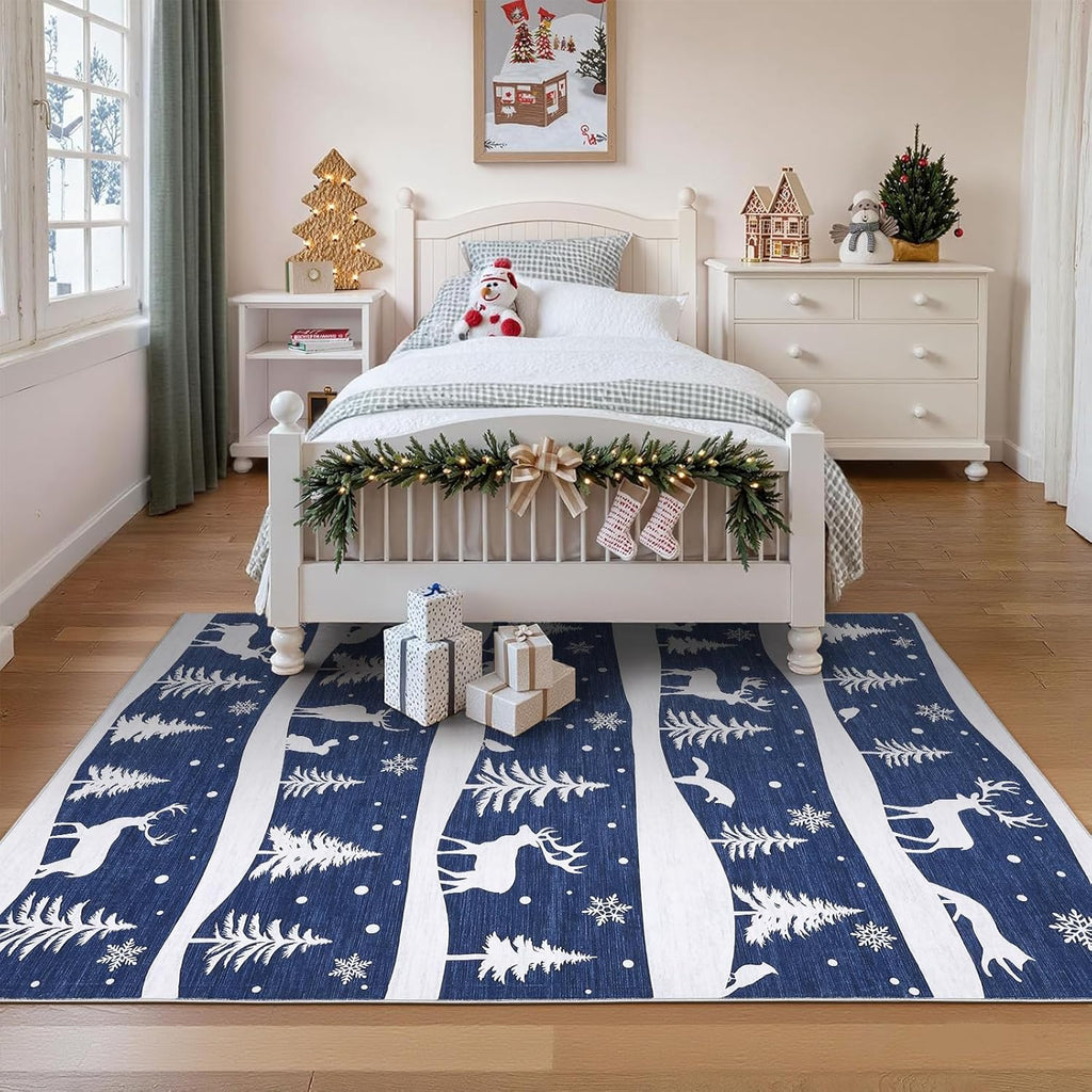 5'x7' Christmas Themed Area Rug