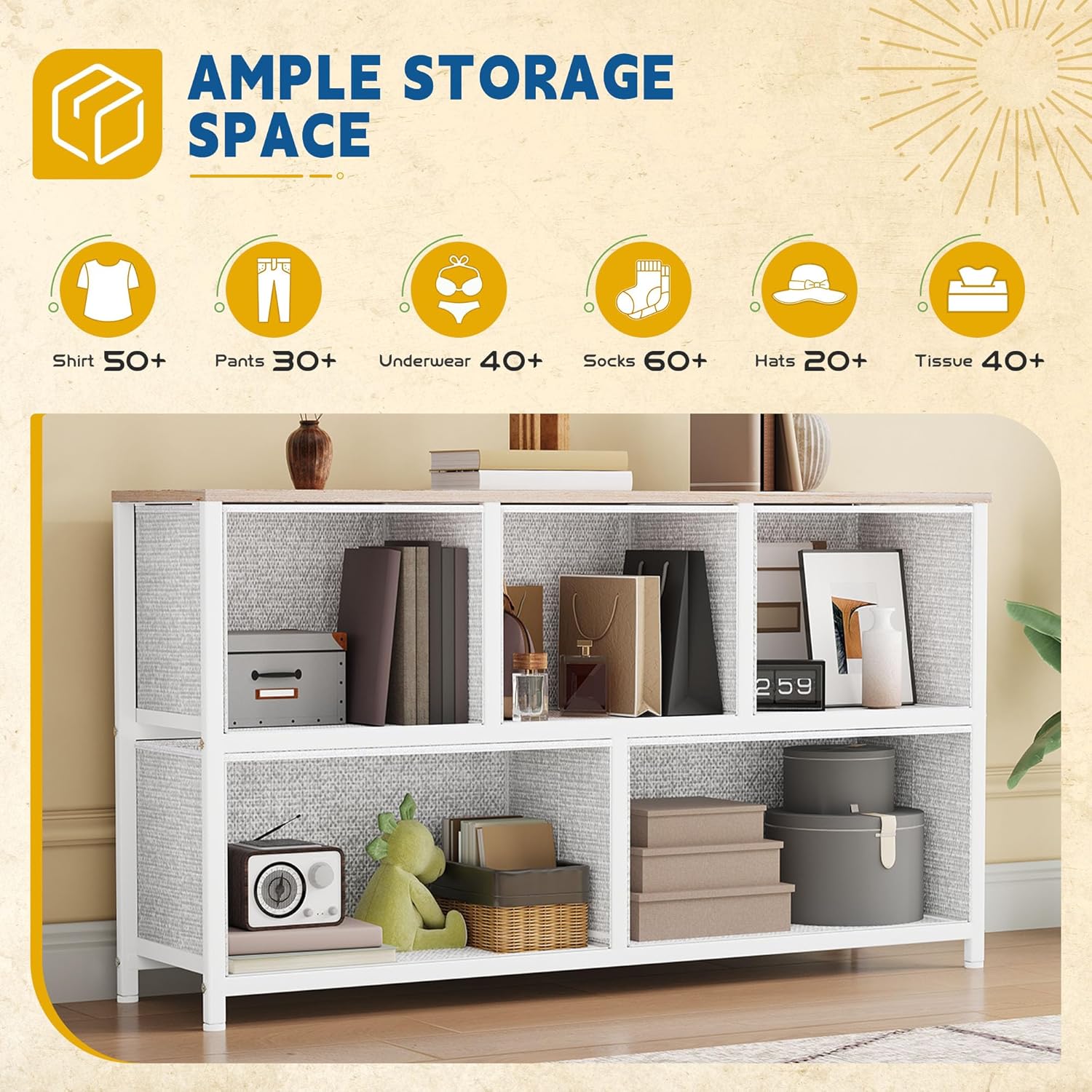 5-Drawer Bedroom Storage Dresser